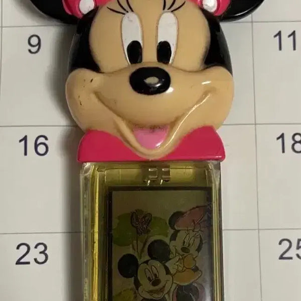[BUNJANG] Vintage Disney Mickey & Minnie Mouse Solar Powered Keychain / 고전문구 빈티지 옛날 디즈니 미키 미니마우스 태양광 키링