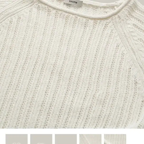 [BUNJANG] shop M Summer Mesh Knit Ivory / shop M /샵엠 Summer Mesh Knit