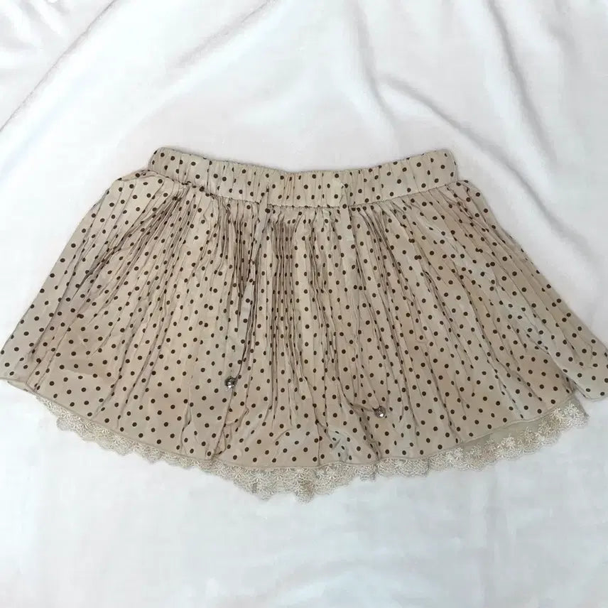 [BUNJANG] Cecil McBee Dot Lace Culotte Skirt / 고전 세실맥비 도트 레이스 큐롯 스커트 갸루 오네갸루 히메카지 라떼갸루