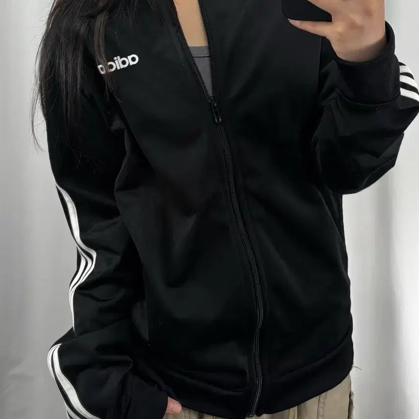 [BUNJANG] Adidas Black Track Top Jersey / 아디다스 블랙 트랙탑 져지