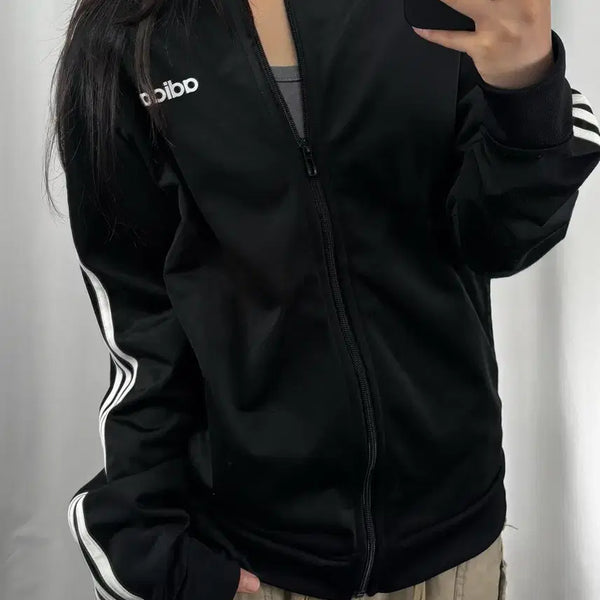 [BUNJANG] Adidas Black Track Top Jersey / 아디다스 블랙 트랙탑 져지