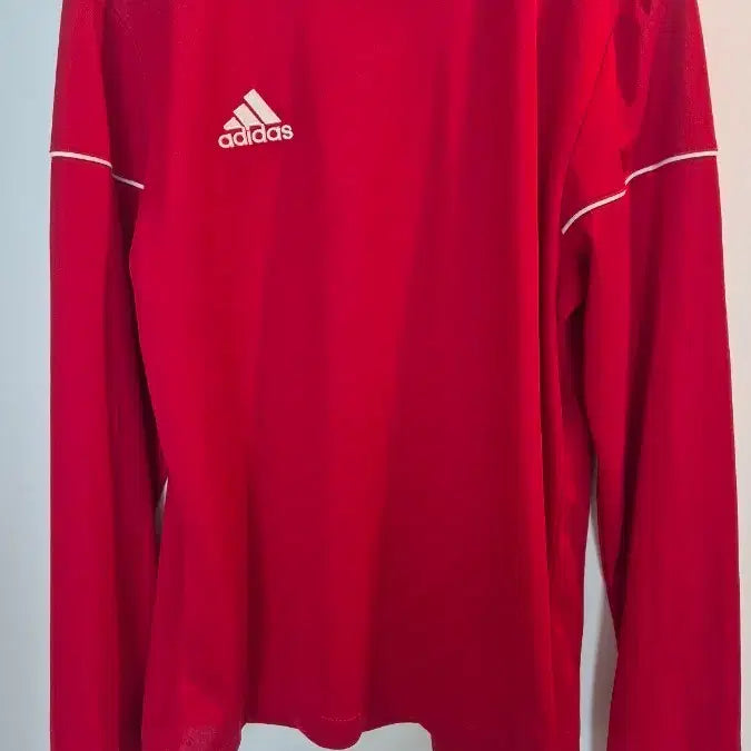 [BUNJANG] Adidas Red Long-Sleeve T-Shirt / 아디다스 빨강색 긴팔티