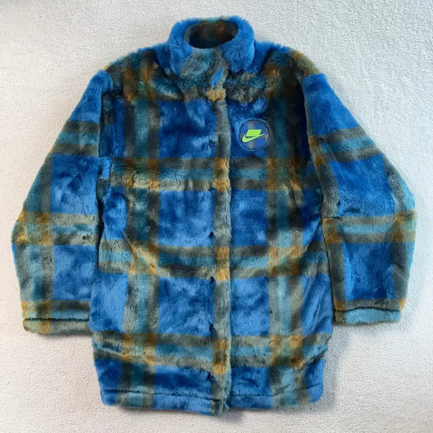 [BUNJANG] Nike Faux Fur Jacket / 나이키 퍼 자켓
