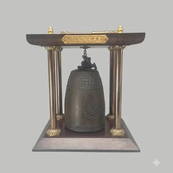 [BUNJANG] Gimcheon Citizen's Bell Replica Bronze Bell / 골동품 근대사 김천시민대종 모형  비천 청동종