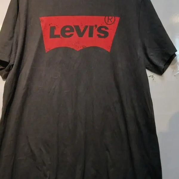 [BUNJANG] Levi's Big Logo Short Sleeve T-Shirt Black / 리바이스 빅 로고 반팔티 L/G 블랙