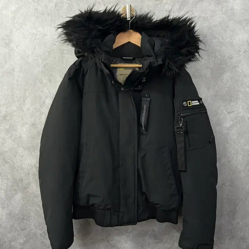 [BUNJANG] National Geographic Men's Padded Jacket Black S / 내셔널지오그래픽 남성 패딩 블랙 S