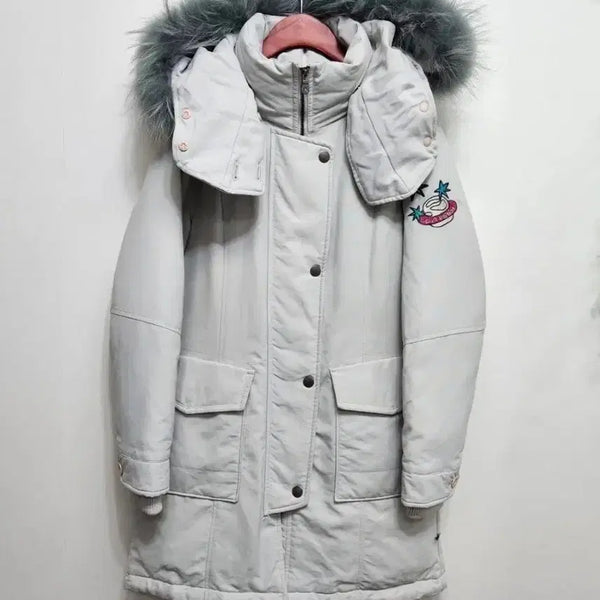 [BUNJANG] JDX Women's Goose Down Padding with Racoon Fur - Size 95 / JDX 라쿤퍼 구스다운 패딩 95 사이즈