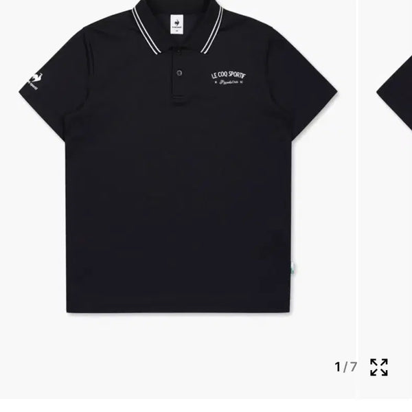 [BUNJANG] Le Coq Sportif Pique Basic Polo T-Shirt / 르꼬끄 스포르티브 피케 기본 폴로티 / BLACK(각 35,000원)