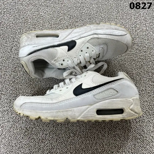 [BUNJANG] Nike Air Max 90 White Black Sneakers / 나이키 에어맥스 90 화이트 블랙 235