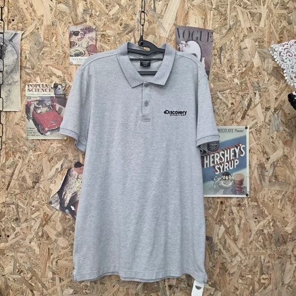 [BUNJANG] Discovery Expedition Polo T-Shirt Grey Size 105 / 디스커버리 익스페디션 폴로 반팔 105