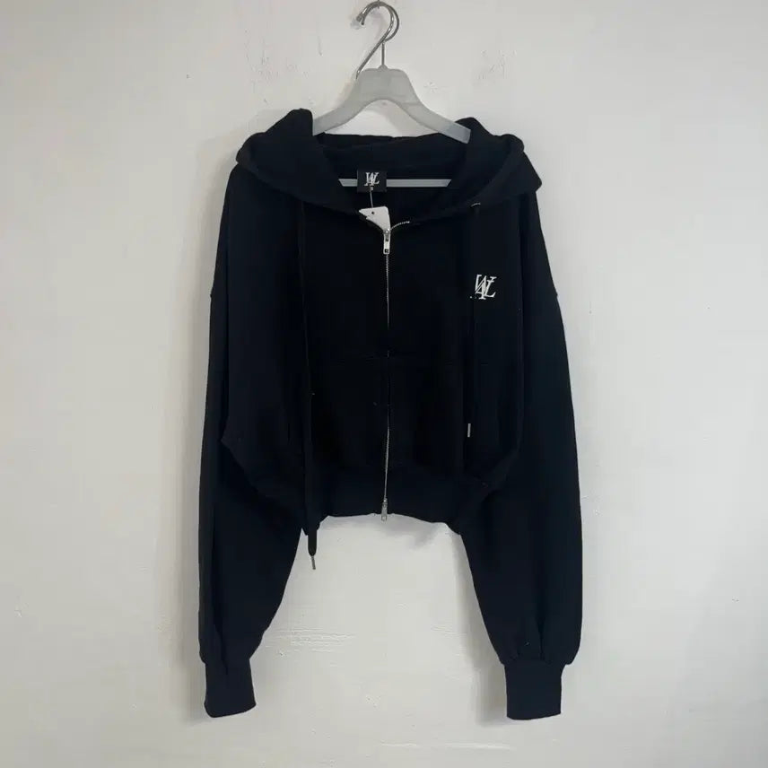 [BUNJANG] Wooalong Two-Way Crop Hooded Zip-Up / 우알롱 투웨이 크롭 후드집업