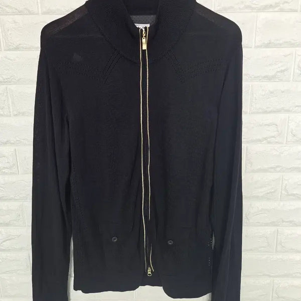 [BUNJANG] Adidas Black Full Zip Cardigan / 아디다스 블랙 집업 가디건