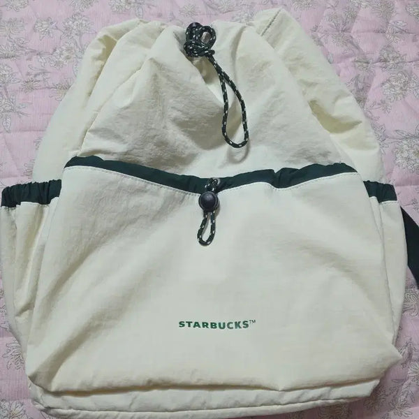 [BUNJANG] Starbucks Ivory Backpack / 스타벅스 백팩 아이보리