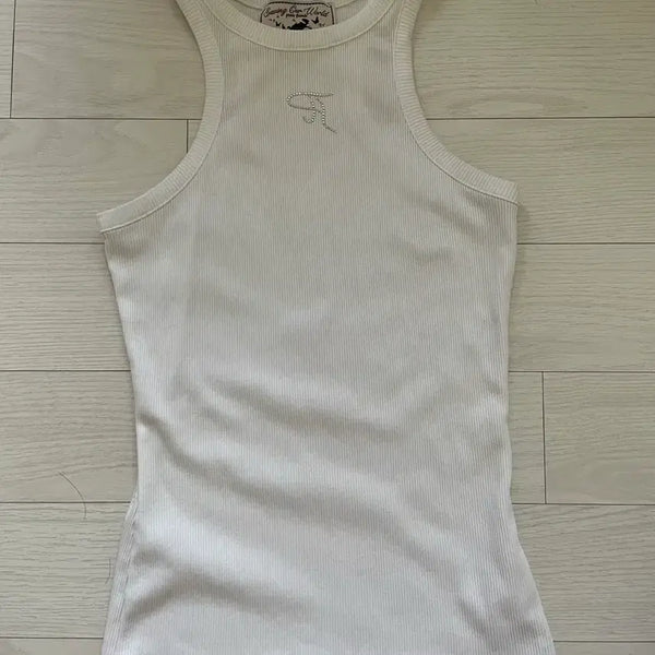 [BUNJANG] Three Times Jewel Tank Top Long/S / 쓰리타임즈 쥬얼탱크탑 롱/S
