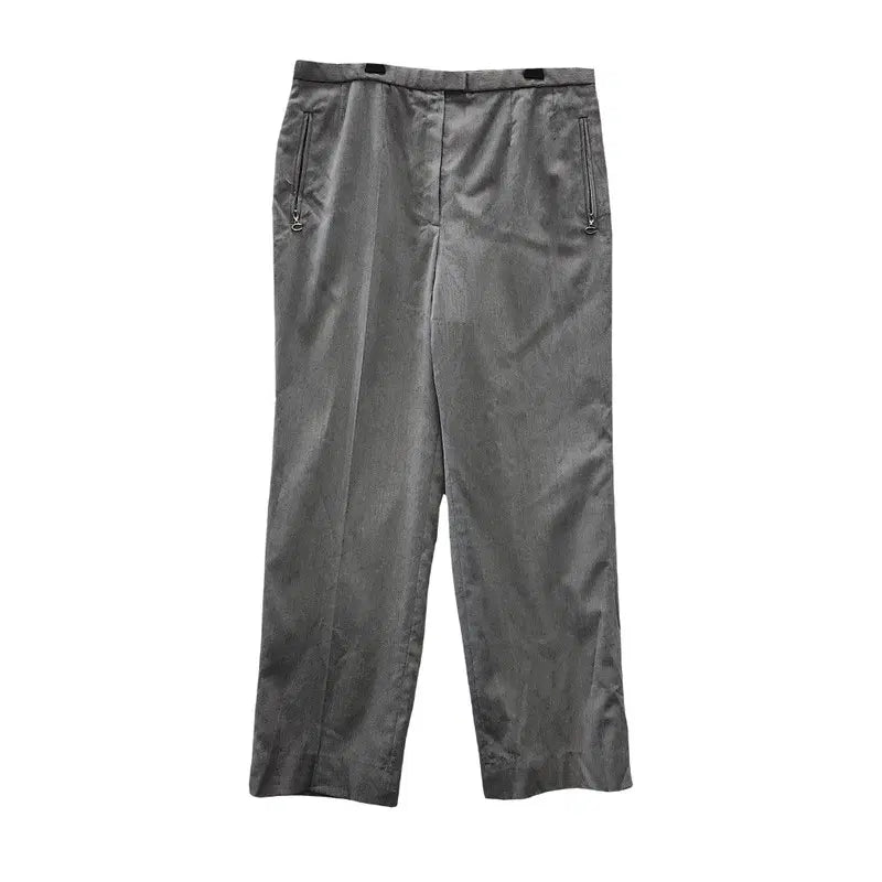 [BUNJANG] Carven Minimalist C-Ring Grey Slacks Pants / 까르벵 미니멀 C링 그레이 슬랙스팬 48 MADE IN JAPAN