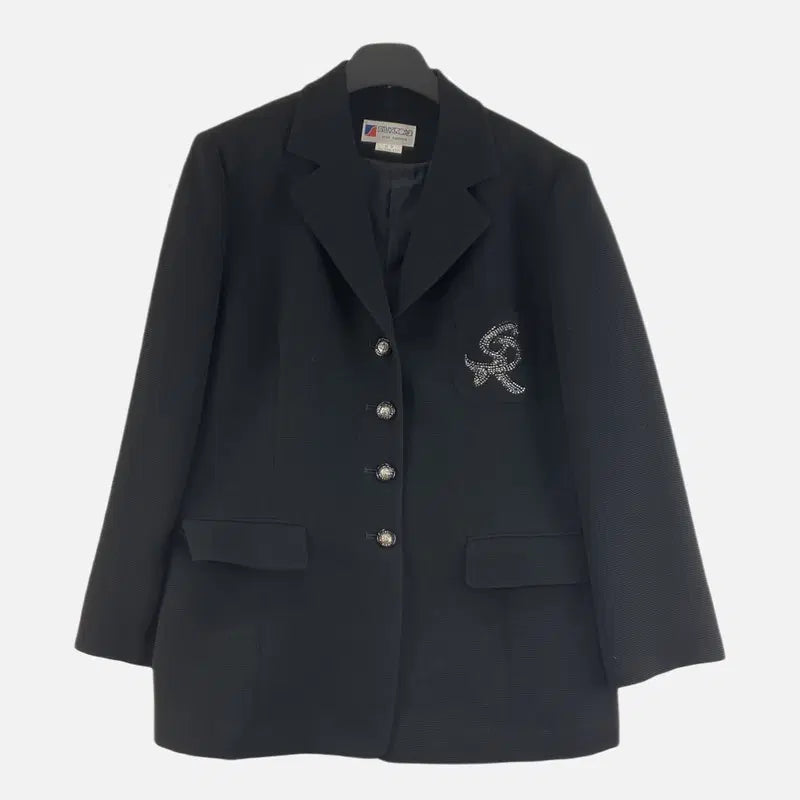 [BUNJANG] Silk Road Black Blazer Jacket Women's / 실크로드 블랙 여자 94-170 블레이저 자켓 O1949