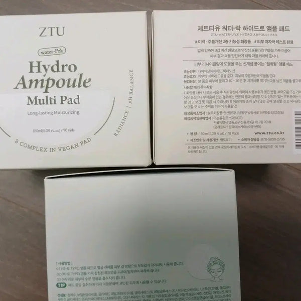 [BUNJANG] ZTTU Water Lock Ampoule Pad 3-Set / 제트티유 워터락 앰플패드 3개