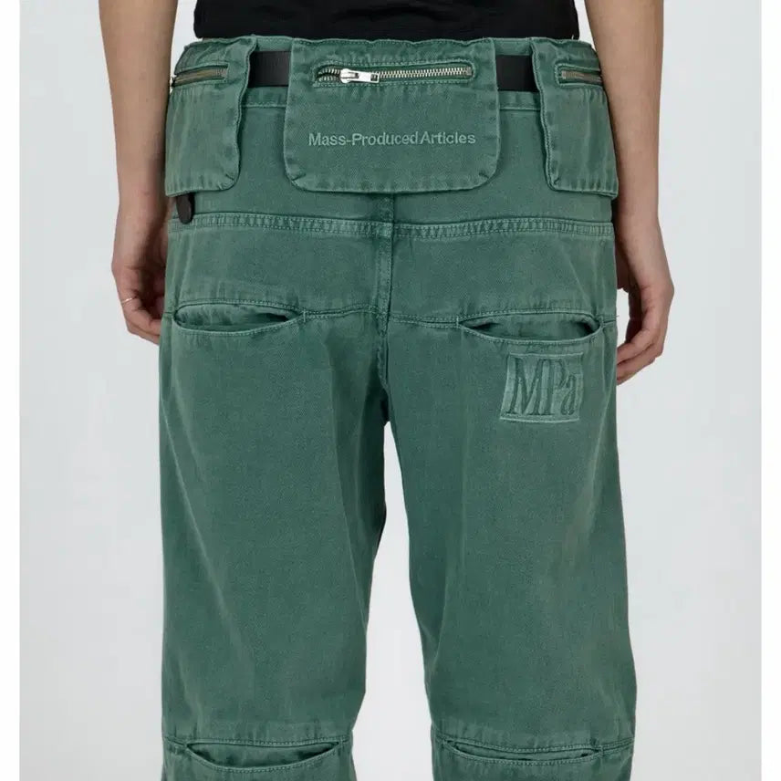 [BUNJANG] Plastic Product MPa Bag Pants Emerald Green S / 플라스틱 프로덕트 MPa bag pants 에메랄드 그린 S