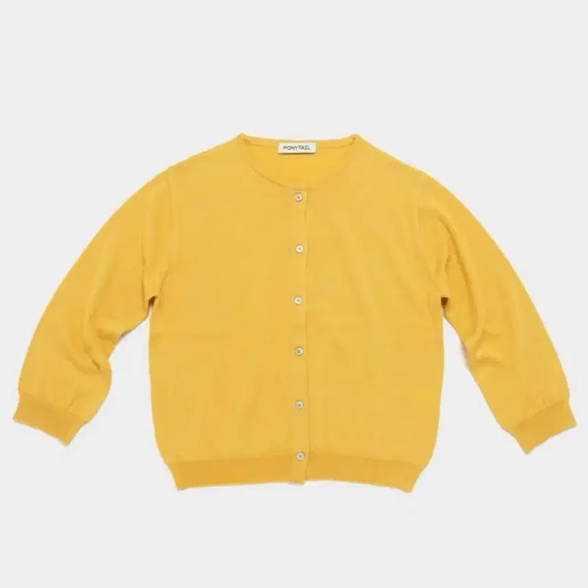 [BUNJANG] PONYTAIL Yellow Cardigan / 포니테일 가디건