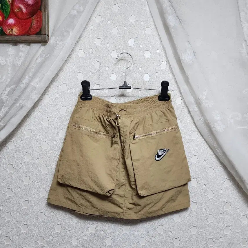 [BUNJANG] Beige Woven Skirt Pants (Women's Size 55) / 베이지 우븐 치마바지 여성55