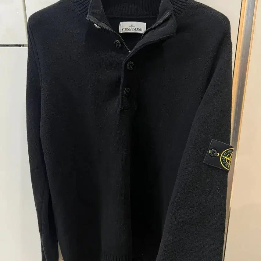 [BUNJANG] Stone Island Half-Zip Knit L / 스톤아일랜드 반집업니트 L