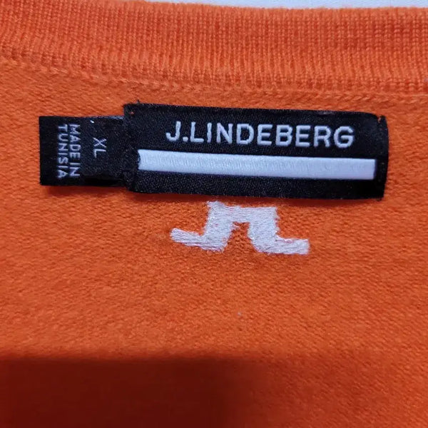 [BUNJANG] J.Lindeberg Orange Knit M Size / JL 린드버그 오렌지 니트 M 사이즈