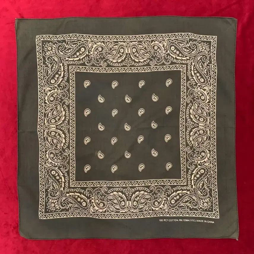 [BUNJANG] Vintage Paisley Pattern Bandana / VTG 페이즐리 패턴 반다나
