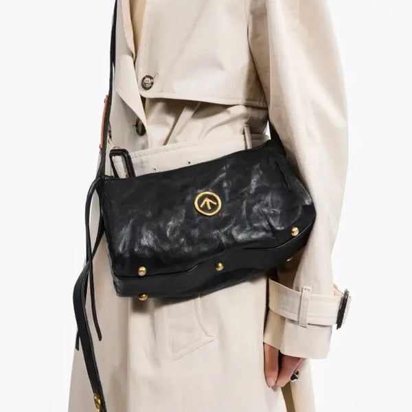 [BUNJANG] GROTTO Vegetable Vintage Gold Stone Bag S Size / 그로토(GROTTO) 이태리 베지터블 빈티지골드 스톤백 S size