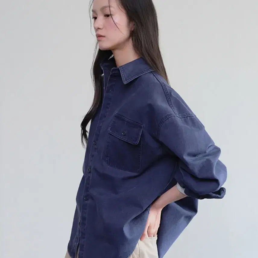 [BUNJANG] HANE Dyed Cotton Shirt Jacket / HANE 다잉 코튼 셔츠 자켓
