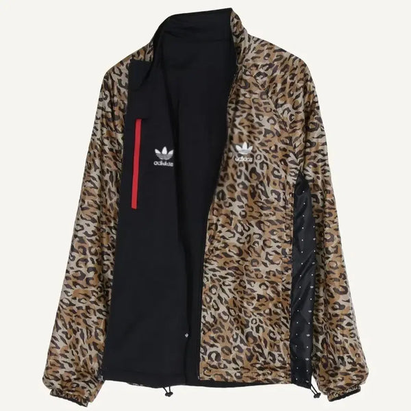 [BUNJANG] Adidas Originals Leopard Reversible Windbreaker Jacket M / 아디다스 오리지널스 레오파드 리버시블 양면 바람막이 자켓M