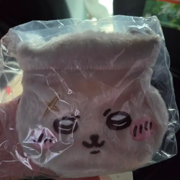 [BUNJANG] Chiikawa Racco Face Pouch (Sealed) / 치이카와 페이스 파우치(랏코, 미개봉)