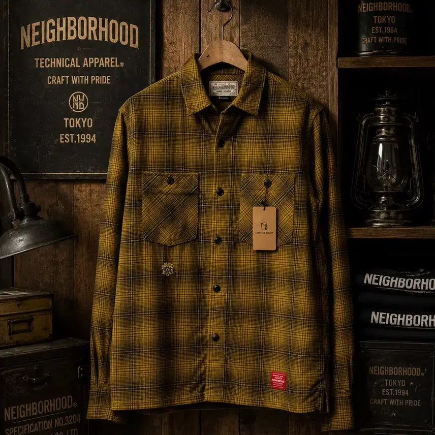 [BUNJANG] Neighborhood King Checkered Shirt / 네이버후드 킹 체크 셔츠
