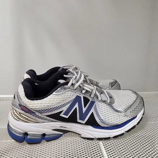 [BUNJANG] New Balance 860v2 Metallic Silver Blue Sneakers / 245뉴발란스 860v2 메탈릭 실버 블루  -