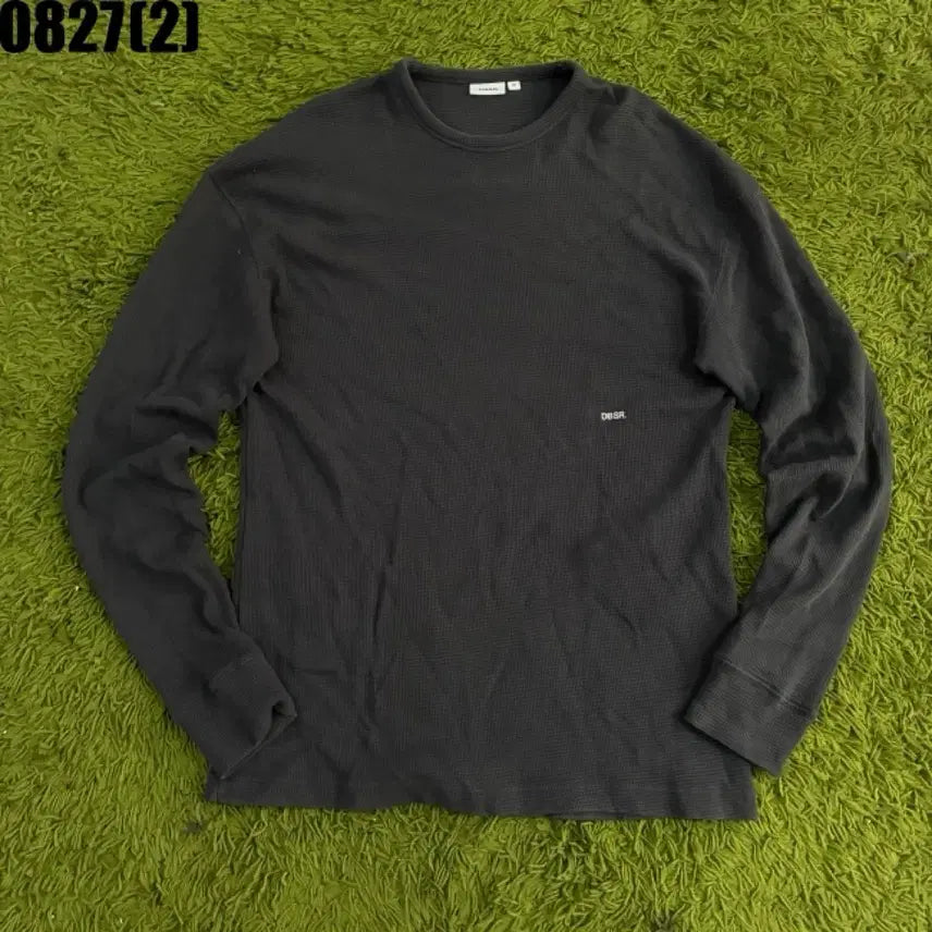 [BUNJANG] DBsr Waffle Long Sleeve T-Shirt Black / DBsr 와플 긴팔 티셔츠 검정