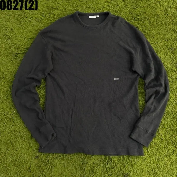 [BUNJANG] DBsr Waffle Long Sleeve T-Shirt Black / DBsr 와플 긴팔 티셔츠 검정