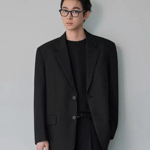 [BUNJANG] Musinsa Standard Daddy Shoulder Oversized Blazer / 무신사스탠다드 대디 숄더 오버사이즈 블레이저