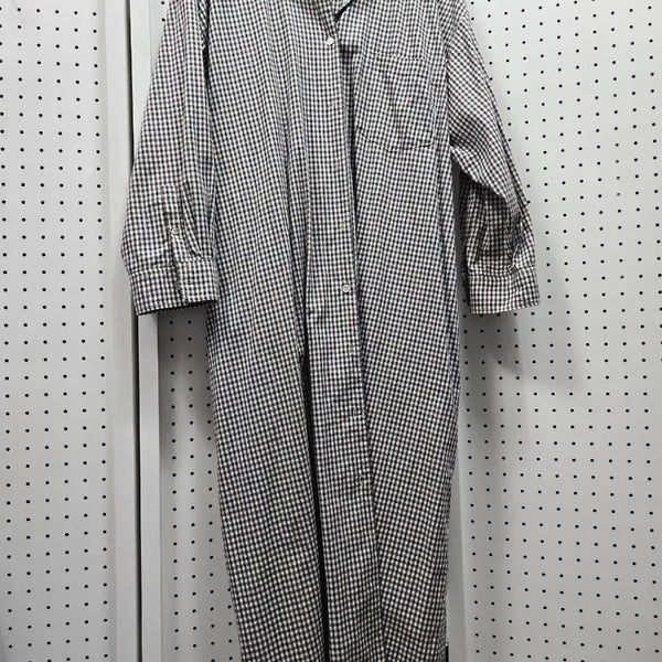 [BUNJANG] Studio Tomboct Checked Pattern Long Shirt Dress / (1865)스트디오 톰보이체크패턴 롱 셔츠 원피스