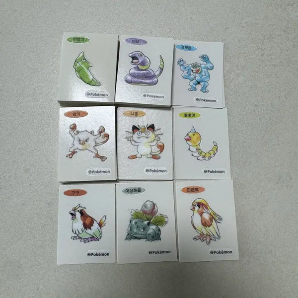 [BUNJANG] Pokemon Artwork Tteobuseal Bundle Set / 포켓몬 아트워크 띠부씰 일괄