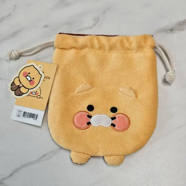 [BUNJANG] Kakao Friends Choonsik String Mini Cosmetic Pouch / 카카오프렌즈 춘식이 스트링 미니 화장품 파우치 복주머니