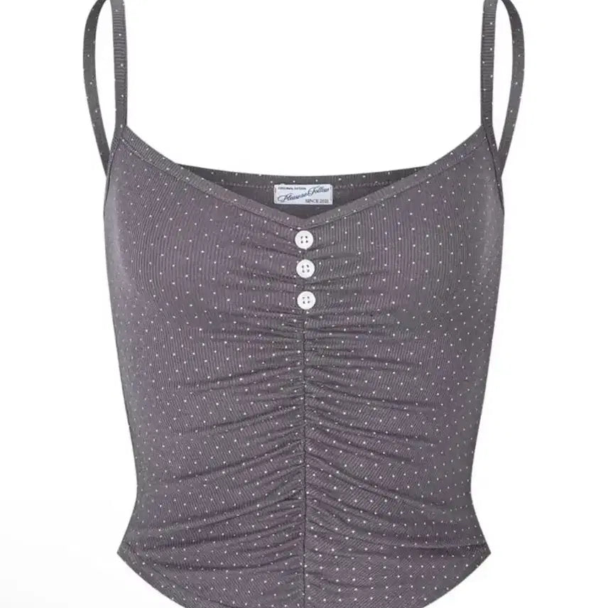 [BUNJANG] Please No Follow Dot Sleeveless Top / 플리즈노팔로우 도트 슬리브리스