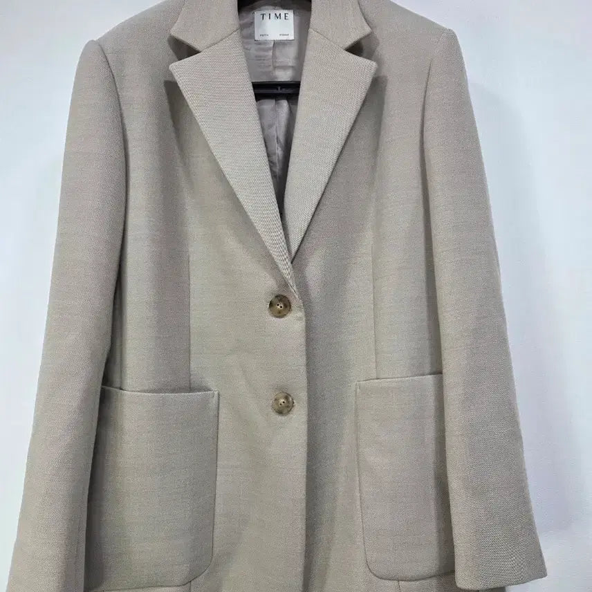 [BUNJANG] TIME HOMME Wool Land Single Jacket Beige Size 100 / 한섬 타임옴므 울랜드 싱글 재킷 베이지 100