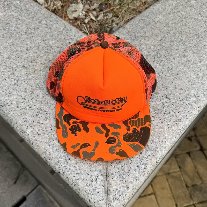[BUNJANG] 90s Yupong Duck Camo Trucker Cap / 90s Yupong 빈티지 덕 카모 트러커 캡 로프캡
