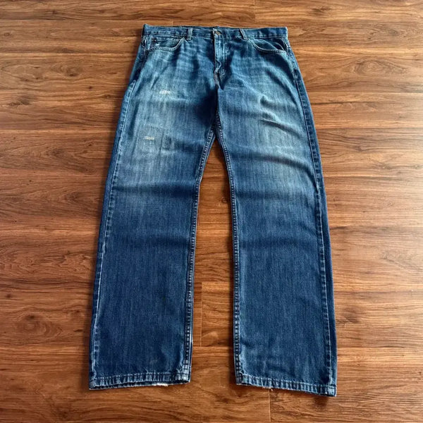[BUNJANG] Levi's 569 Vintage Repaired Wide Denim Pants / [34]00's 리바이스 569 빈티지 리페어드 와이드 데님 팬츠