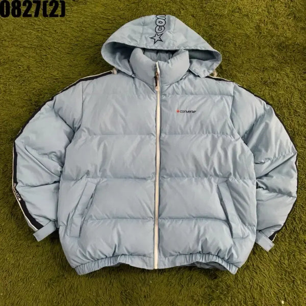 [BUNJANG] Converse Padded Light Blue Jacket / 컨버스 패딩 라이트 블루