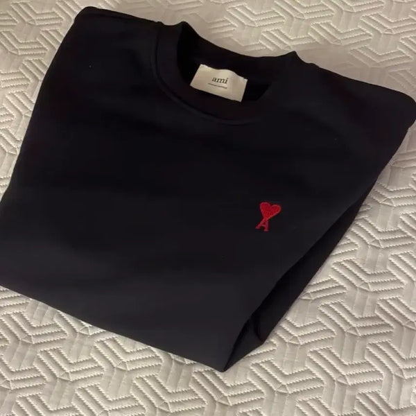 [BUNJANG] AMI Small Logo Sweatshirt (Size M) / 아미 스몰로고 맨투맨