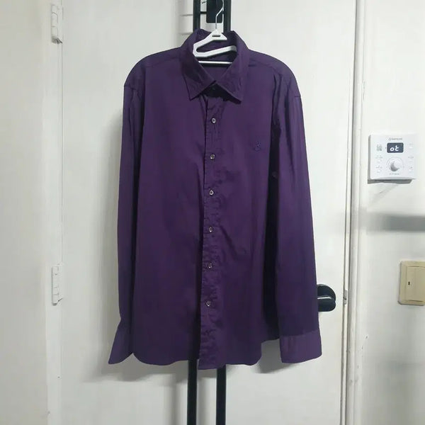 [BUNJANG] Beanpole Men's Shirt Purple L / 빈폴 남성셔츠 L 100 퍼플