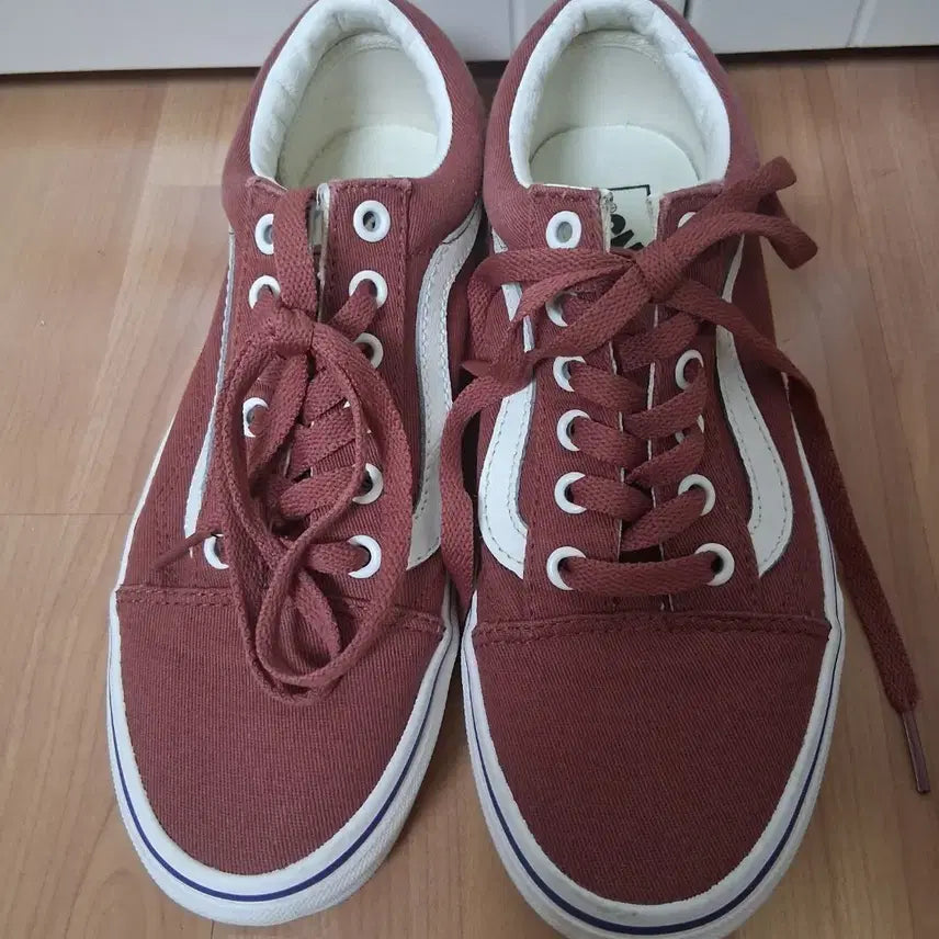 [BUNJANG] Vans Old Skool Sneakers Marsala/Spectrum Blue / 반스스니커즈 vans올드스쿨운동화 230