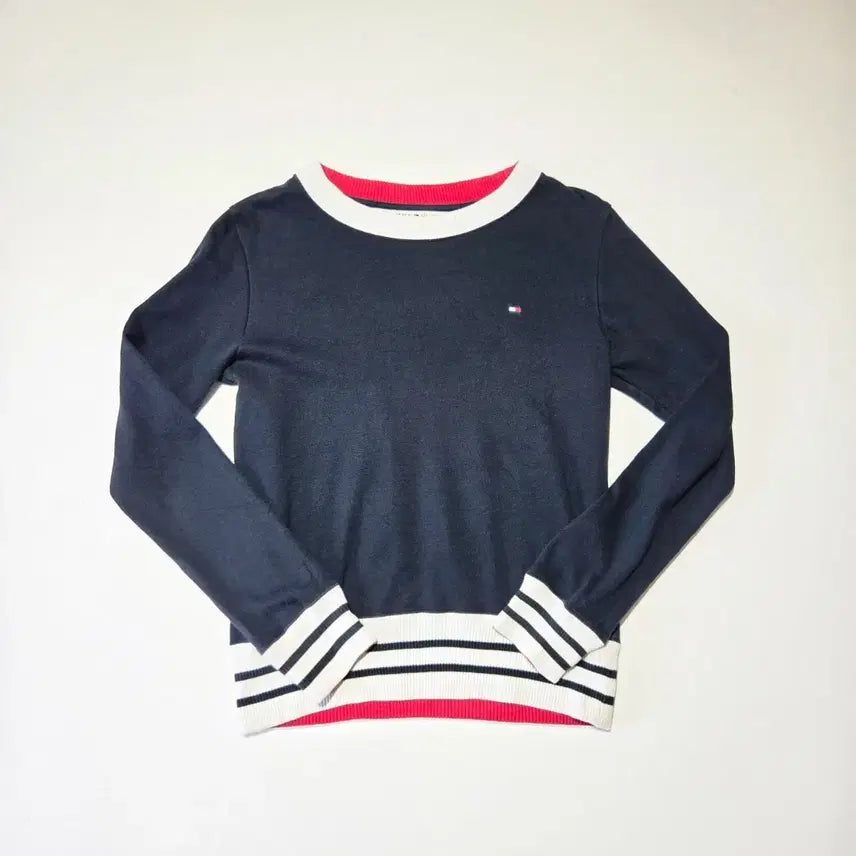 [BUNJANG] Tommy Hilfiger Crewneck Knit Sweatshirt / 타미힐피거 크루넥 니트 맨투맨