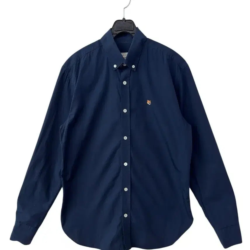 [BUNJANG] Maison Kitsuné Fox Head Patch Shirt / 메종키츠네 폭스헤드 패치 셔츠
