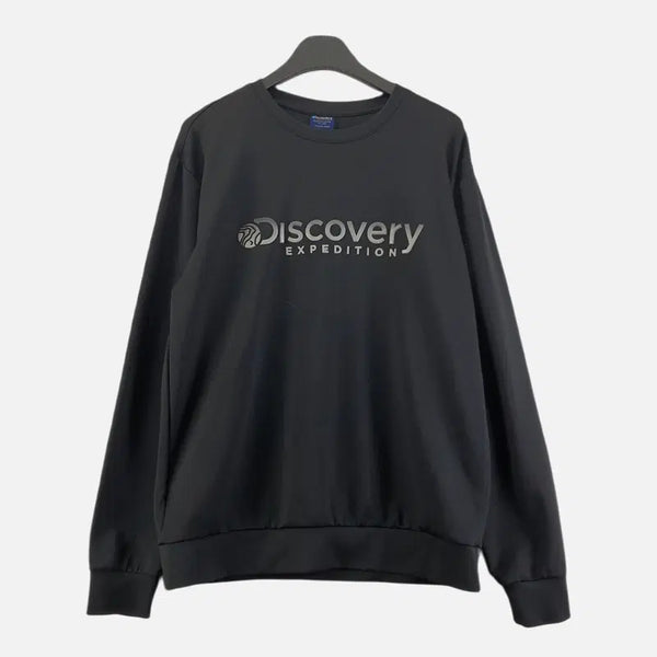 [BUNJANG] Discovery Black Men's Sweatshirt XL / 디스커버리 블랙 남자 XL 맨투맨 O1830